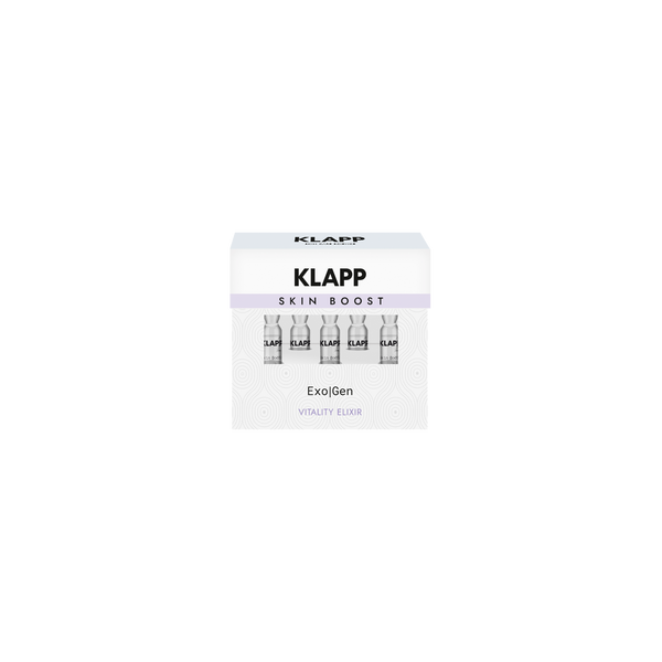 KLAPP Exo|Gen Triple Action Restore Vitality Elixir veido ampulės odos regeneracijai