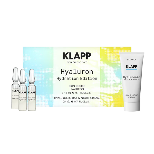 KLAPP Hyaluron Hydration Edition intensyvaus drėkinimo rinkinys su hialuronu
