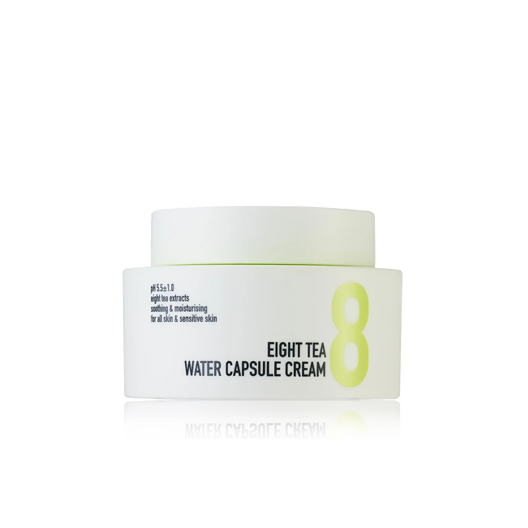 BOM Eight Tea Water Capsule Cream drėkinamasis kremas