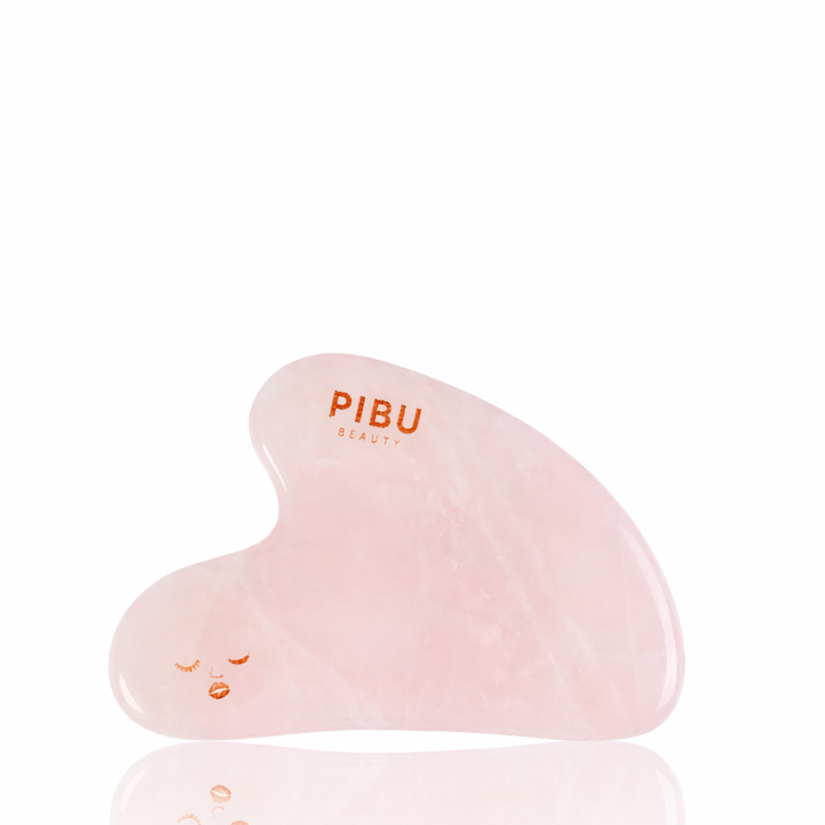 PIBU Beauty Gua Sha rožinio kvarco Gua Sha veido masažuoklis